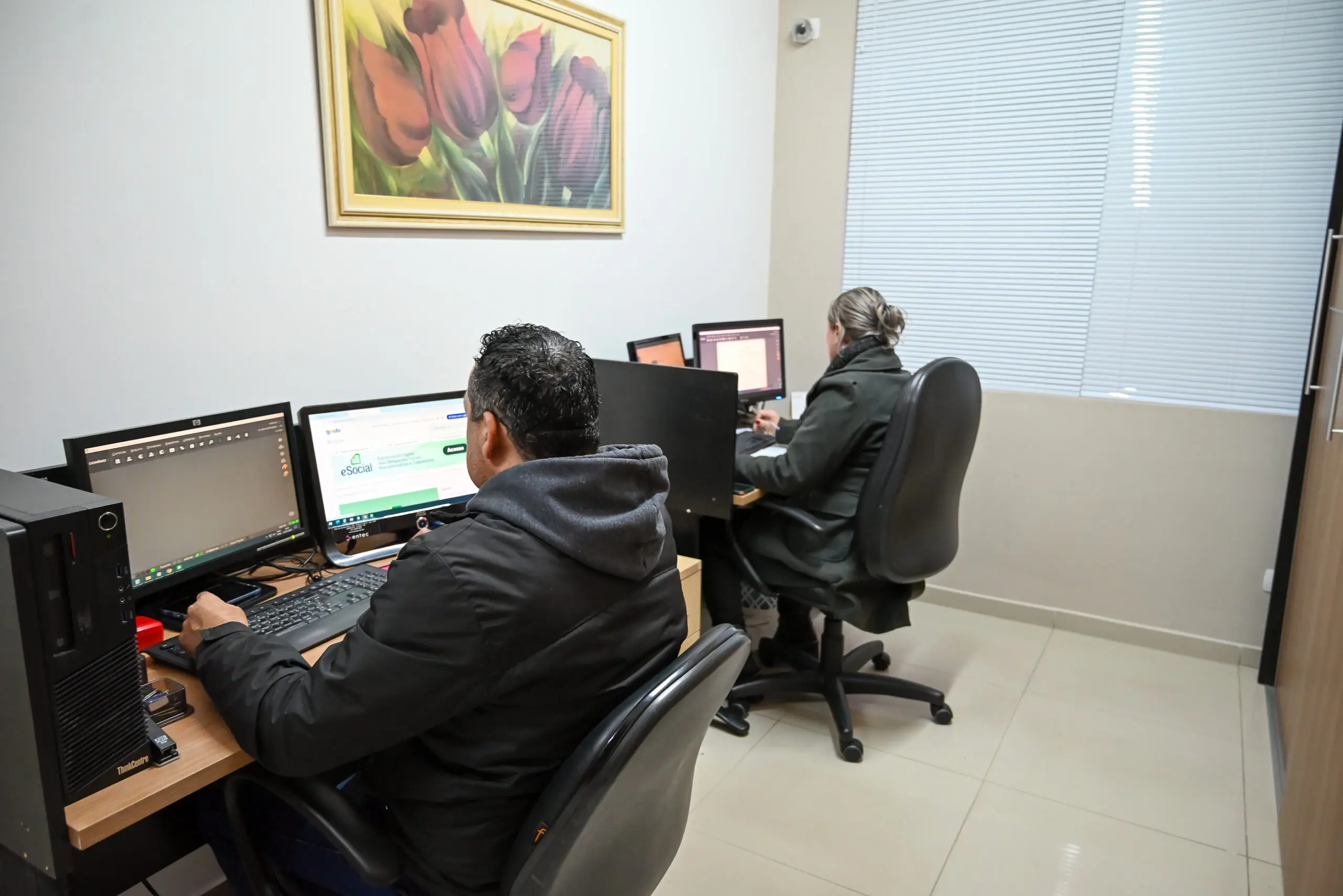 Um ambiente profissional, usado todos os dias por empresas reais.